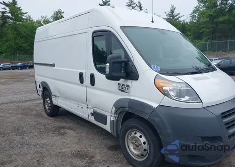 2018 Ram Promaster 2500 from USA, damaged, VIN 3C6TRVCG7JE147926